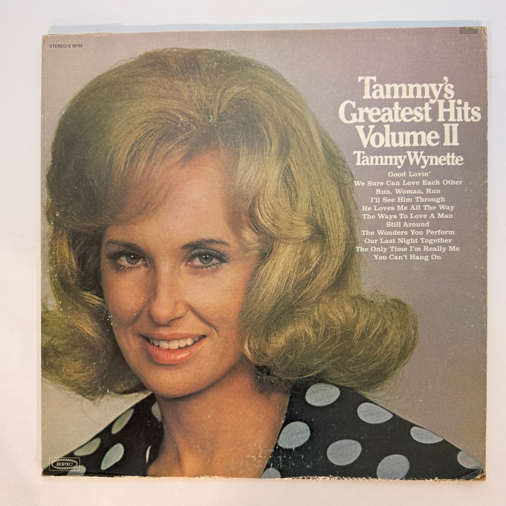Tammy Wynette Tammy's Greatest Hits Volume II Vinyl Record Epic E‎ 30733 Stereo